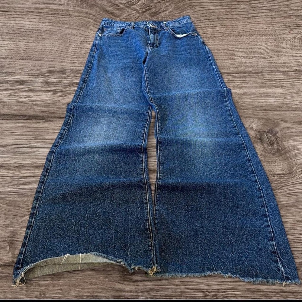 30x32 Blue Baggy Wide Leg Skater Jeans Y2K Vintage